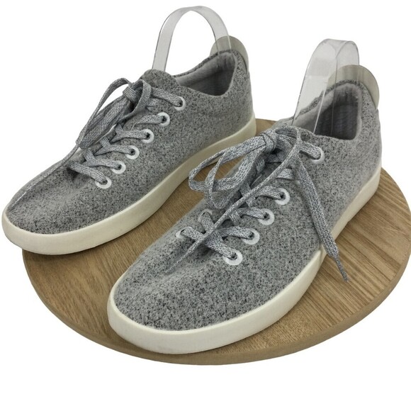 Allbirds Mens Wool Pipers Lace Up Low Top Running Sneaker Shoes Gray Size 11 US - Picture 1 of 9
